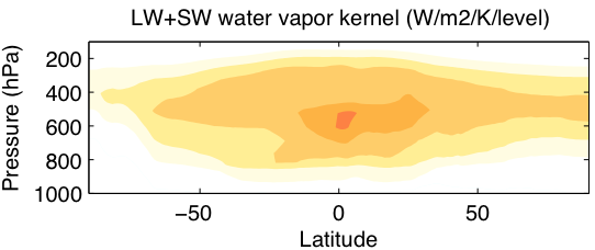 Radiative kernels from climate models