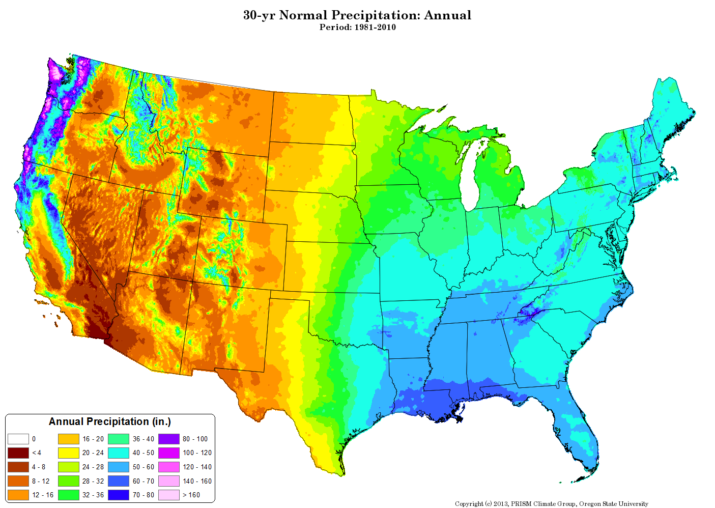 PRISM High-Resolution Spatial Climate Data for the United States