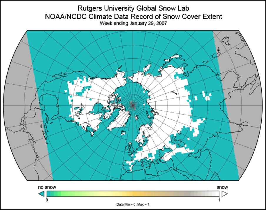 Snow Cover Extent (Northern Hemisphere) Climate Data Record, by Rutgers