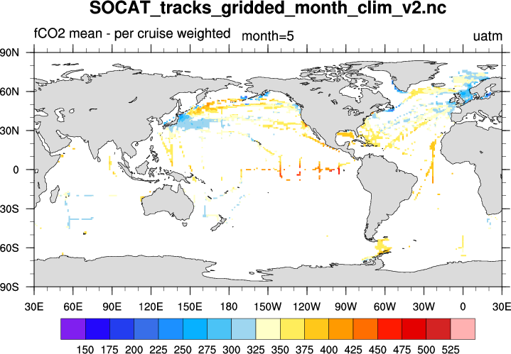 SOCAT:  Surface Ocean CO2 Atlas 