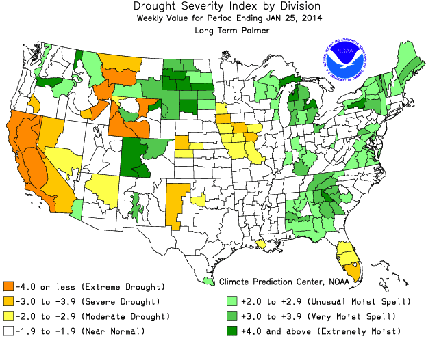 Palmer Drought Severity Index (PDSI) | Climate Data Guide