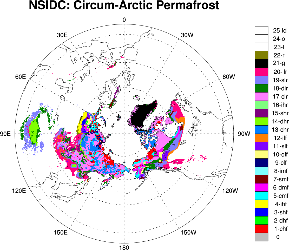 Permafrost: Circum-Arctic Map of Permafrost and Ground Ice Conditions
