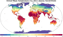 TerraClimate: Global, high-resolution gridded temperature, precipitation, and other water balance variables