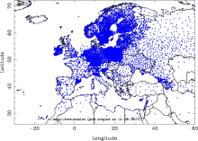 E-OBS: High-resolution gridded mean/max/min temperature, precipitation and sea level pressure for Europe & Northern Africa