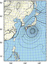 Typhoon Kathleen in JRA-3Q