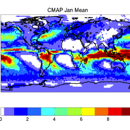 CMAP precipitation in January