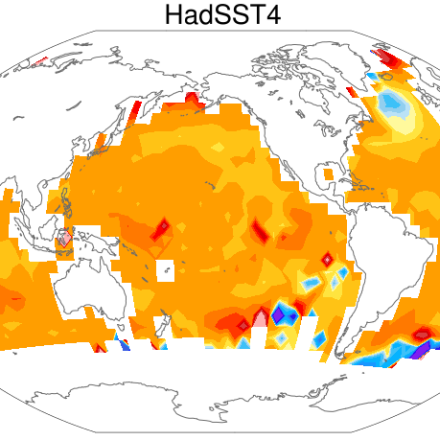 annual trends in HadSST4 (created with NCAR Climate Variability Diagnostics Package)