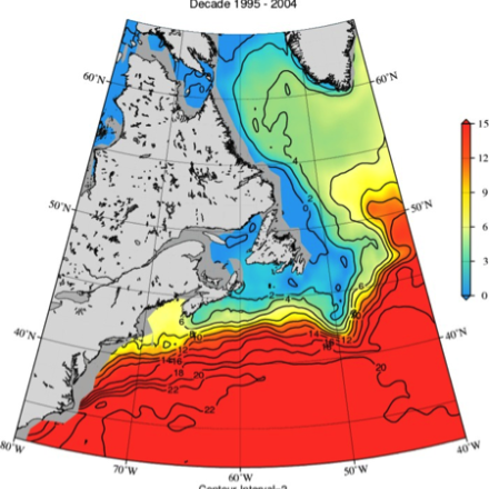 Northwest Atlantic regional Sea Water Temperature
