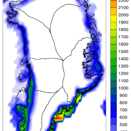 Greenland ice sheet runoff (contributed by R Cullather)