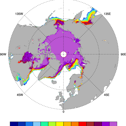 Arctic sea ice: SSMI / NT2