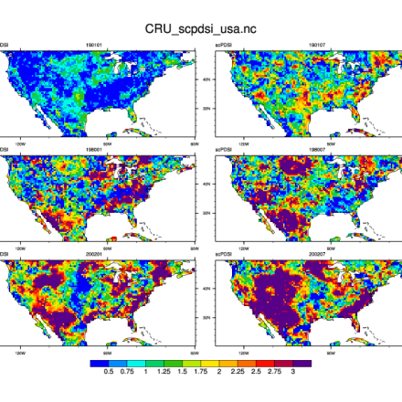 Climate Data Guide Image: CRU-sc PDSI USA