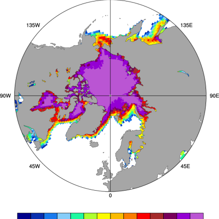 Sea ice concentration: Merged Had-OI