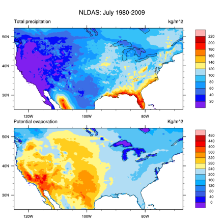 NLDAS: North American Land Data Assimilation System