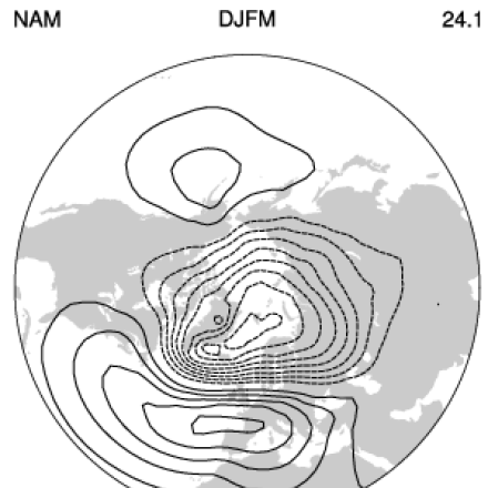 NAM Spatial Pattern (DJFM)